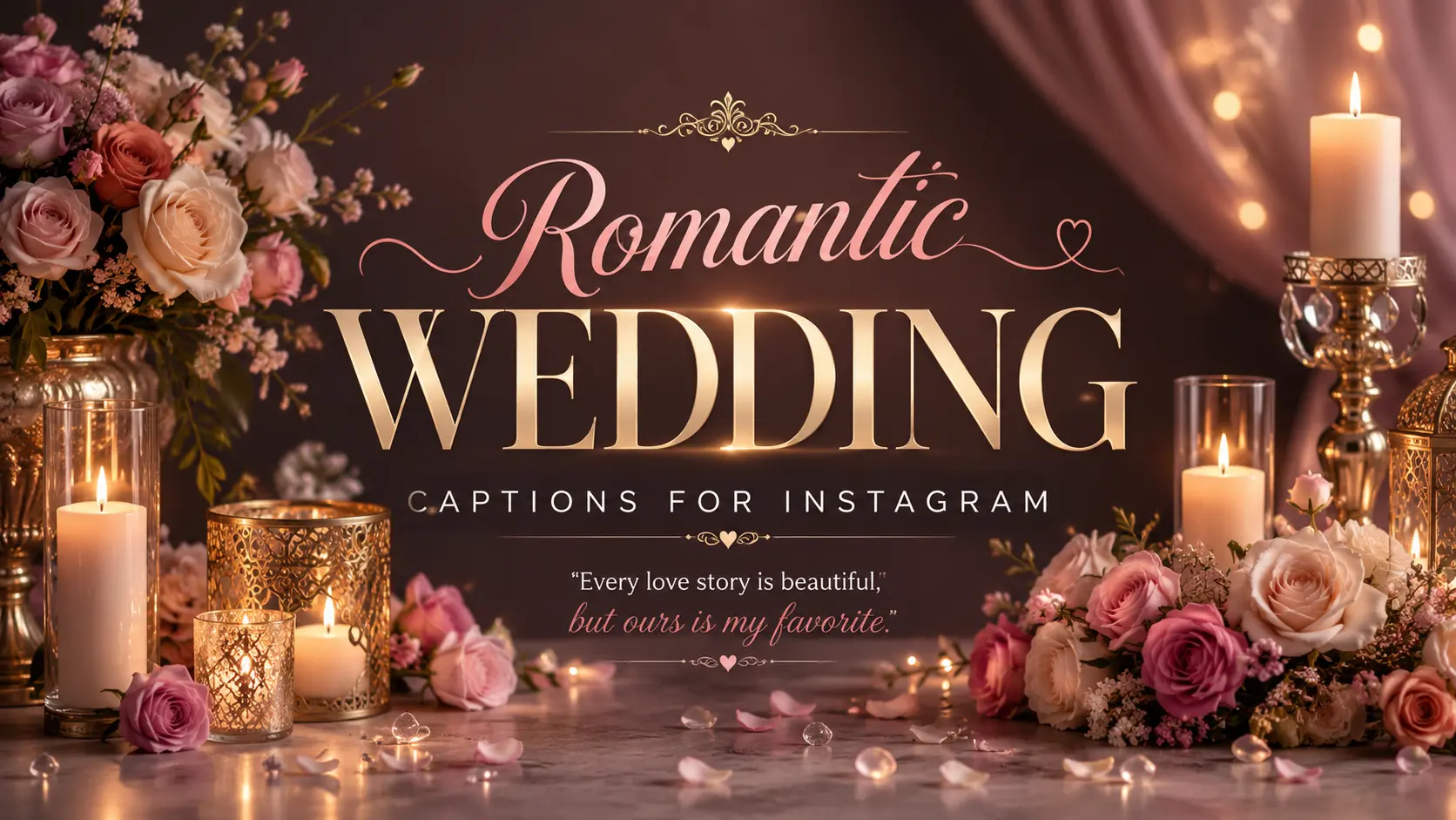 Romantic Wedding Captions For Instagram