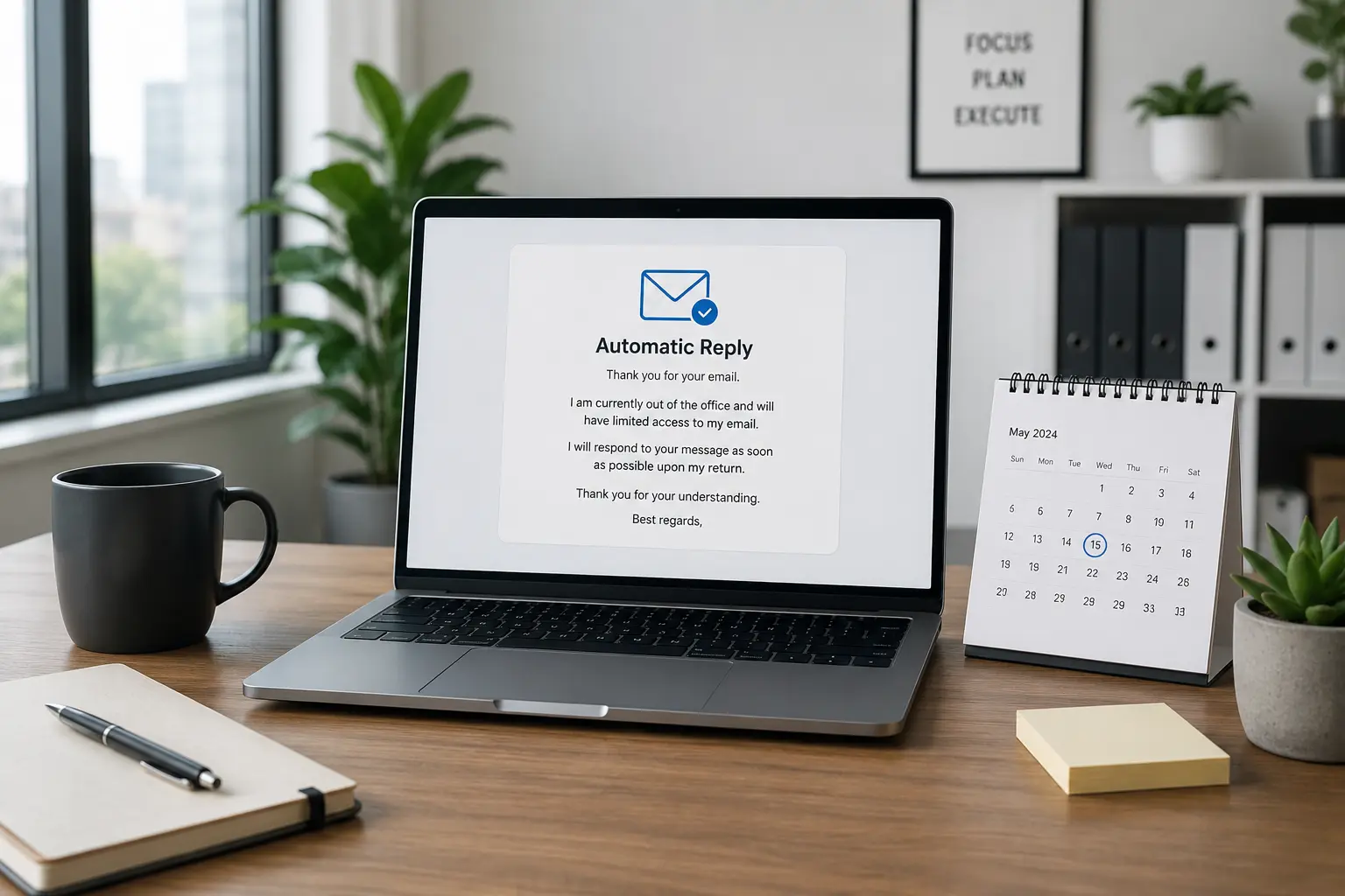 Simple Out Of Office Message for One Day