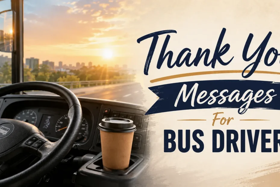 Thank You Messages For Bus Driver