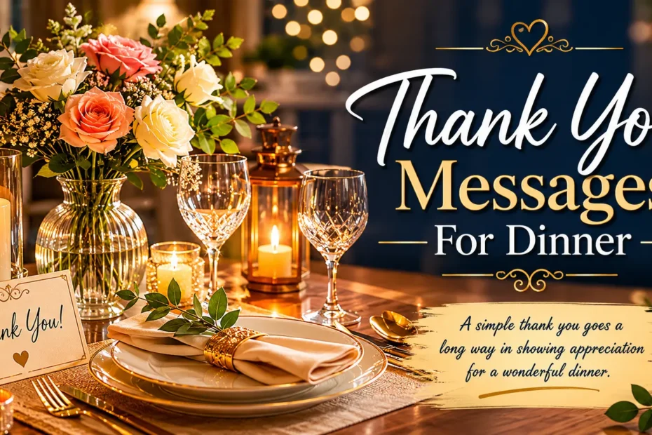 Thank You Messages For Dinner