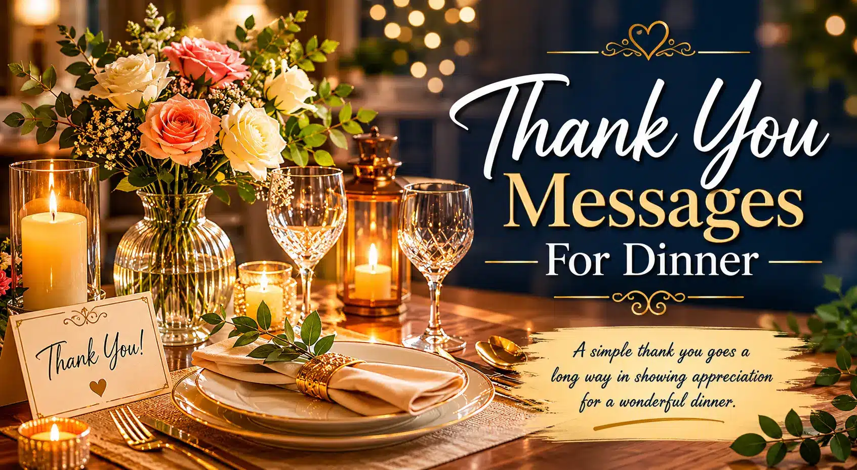 Thank You Messages For Dinner