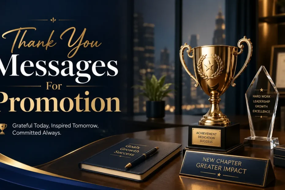 Thank You Messages for Promotion