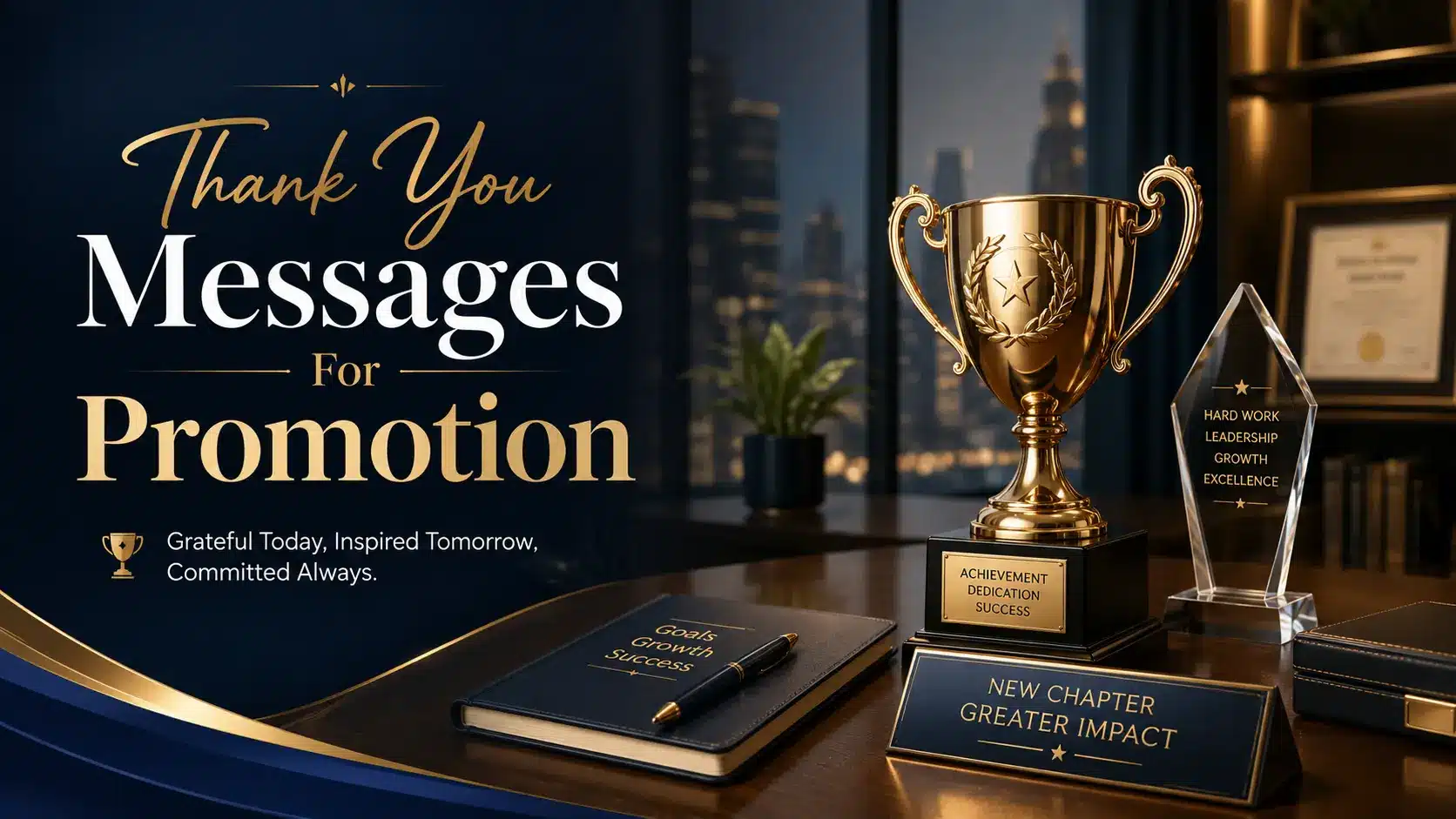 Thank You Messages for Promotion