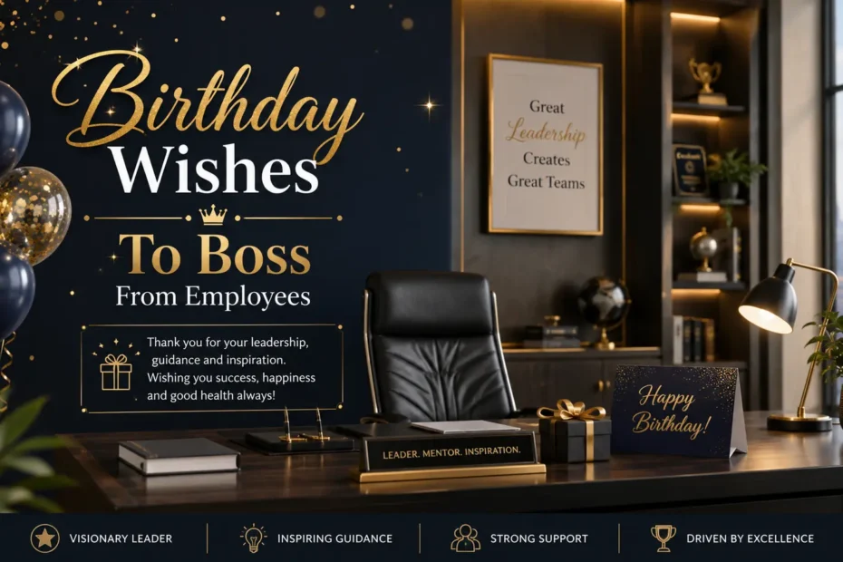 birthday wishes to boss from employees