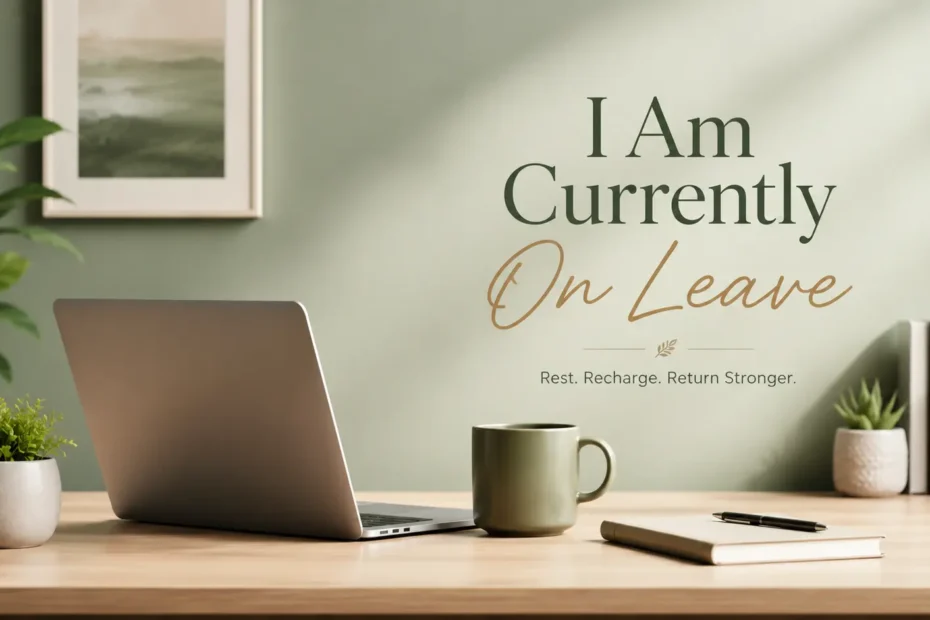 i am currently on leave message