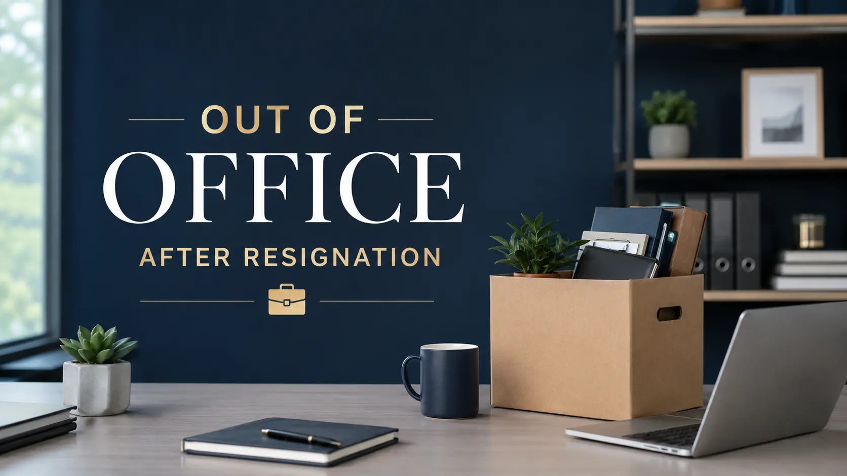 out of office message after resignation