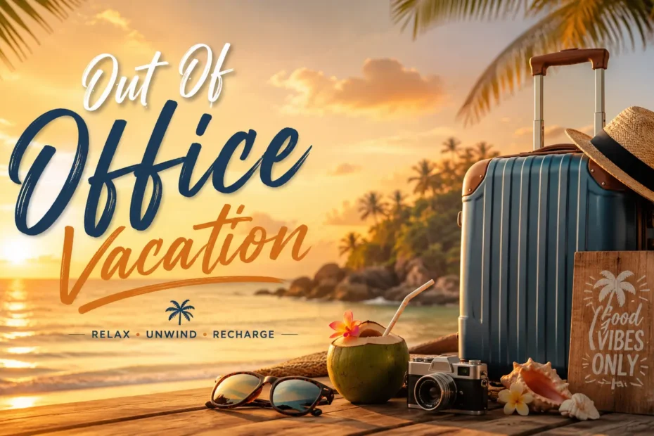 out of office message vacation