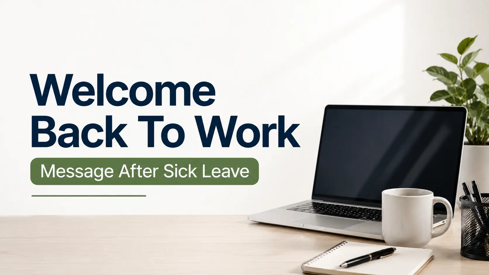 welcome back to work message after sick leave