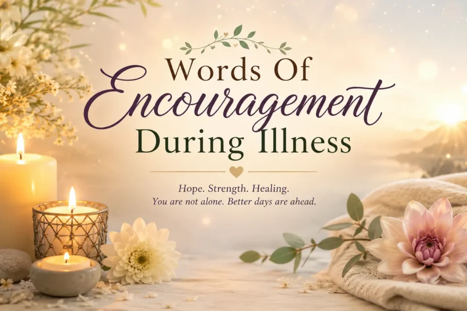 words of encouragement during illness