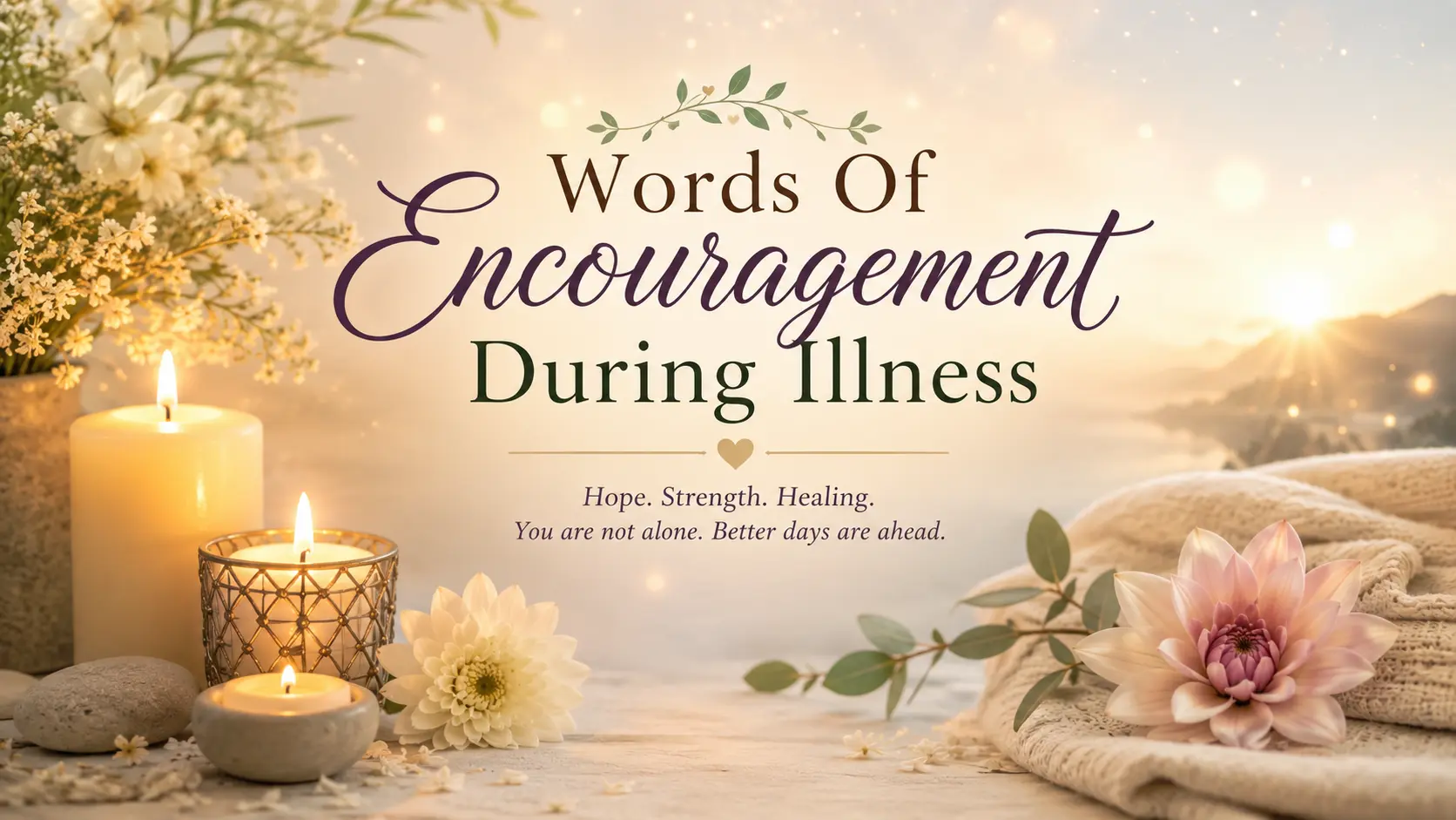 words of encouragement during illness