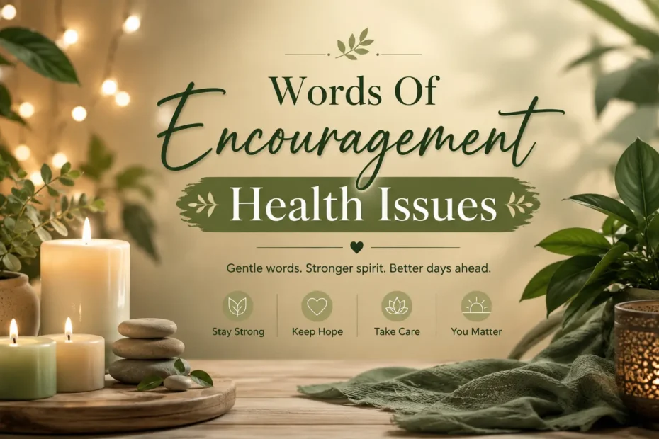 words of encouragement health issues