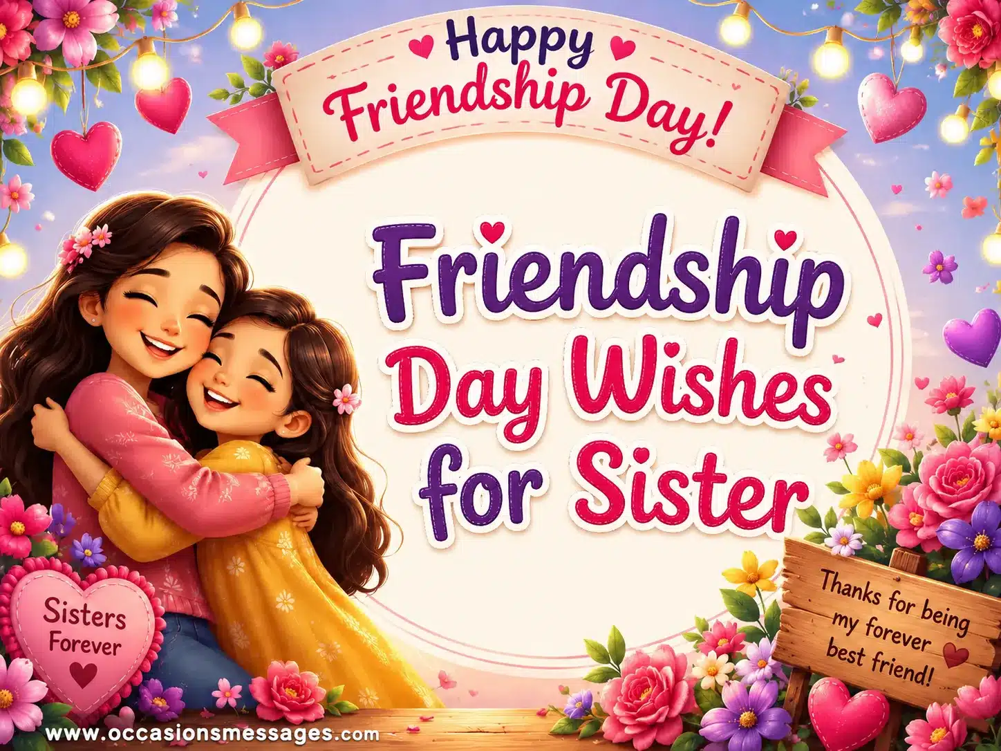 Friendship Day Wishes for Sister_1